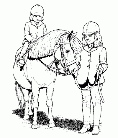 Childrens Horse Coloring Page
