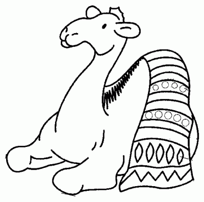 Circus Camel Coloring Page