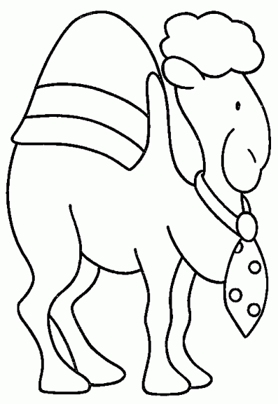Clyde the Camel Coloring Page