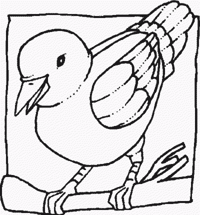 Crow Fun Bird Coloring Page