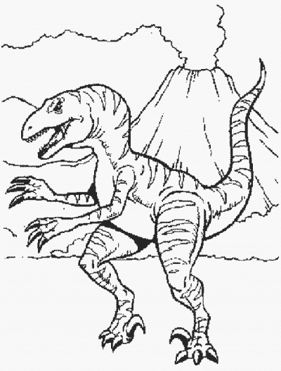 Disco Dancing Dinosaur Coloring Page