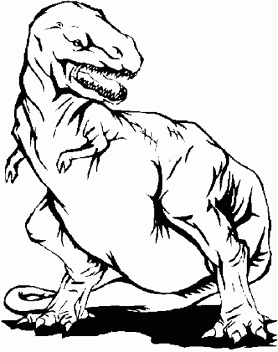 Ferocious Dinosaur Coloring Page