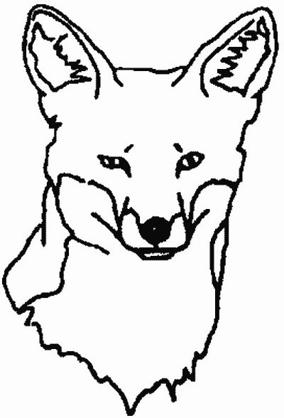 Foxy Faces Coloring Page