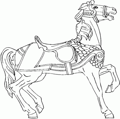 Hobby Horse Coloring Page