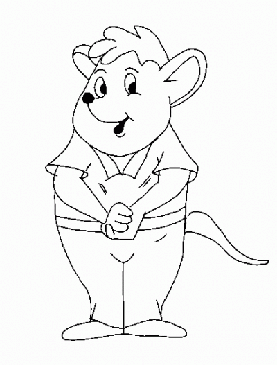 Lovable Mice Coloring Page