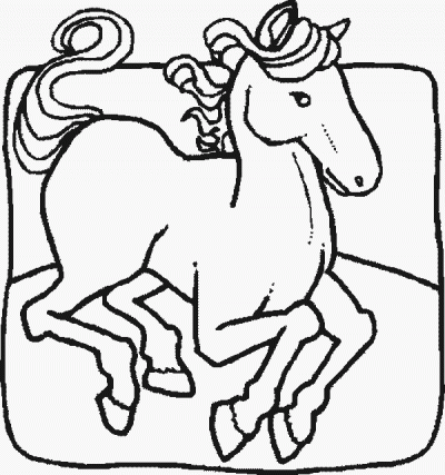 Prancing Horse Coloring Page
