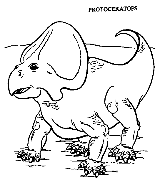 Protoceratops Dinosaur Coloring Page