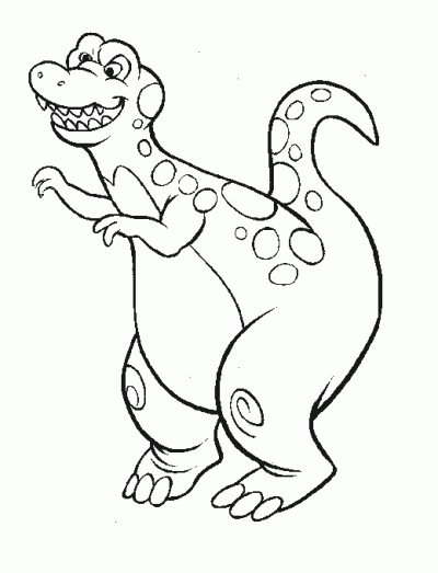 Speckled Dinosaur Coloring Page