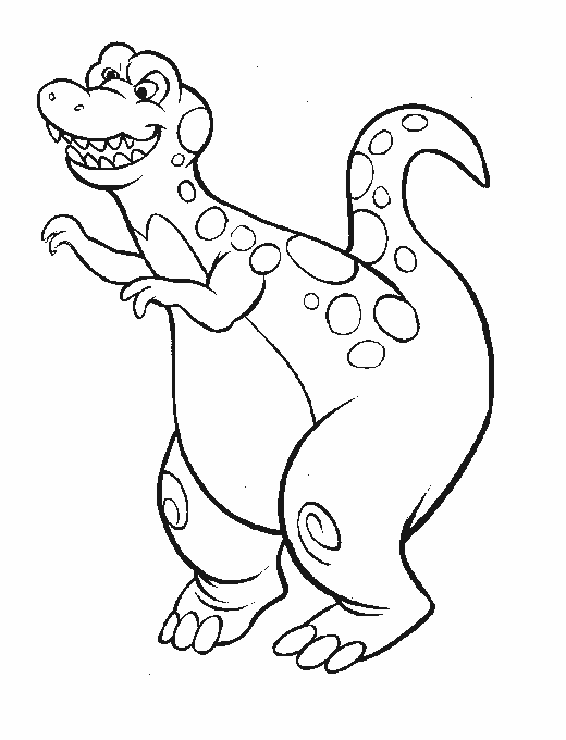 dancing dinosaur coloring pages - photo #29
