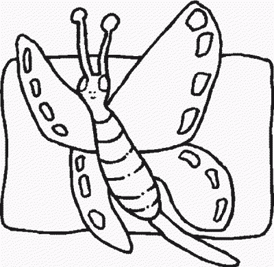 Spotted Butterfly Coloring Page