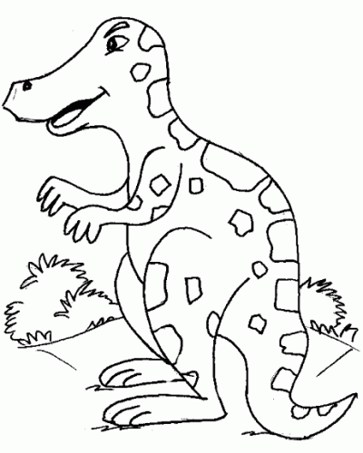 Spotted Dinosaur Coloring Page