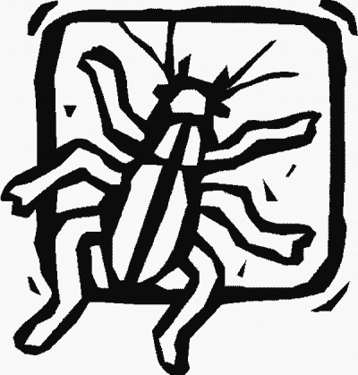 Thin Beetle Coloring Page