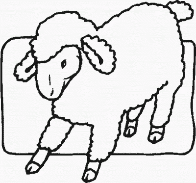 Baby Sheep Coloring Page