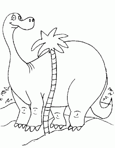 Large Dinosaur Coloring Page