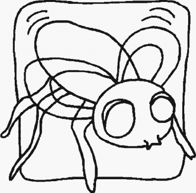 Modern Fly Coloring Page