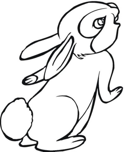 Now Thumper Bunny Coloring Page