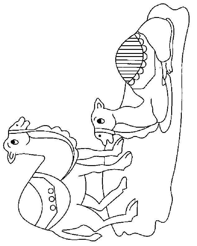 Pair of Camels Coloring Page