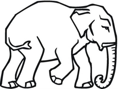 Republican Elephant Coloring Page