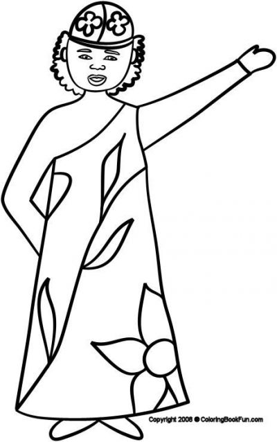 African Coloring Page