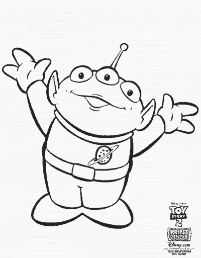 Alien Coloring Page