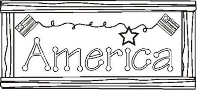 Americansignbw Coloring Page