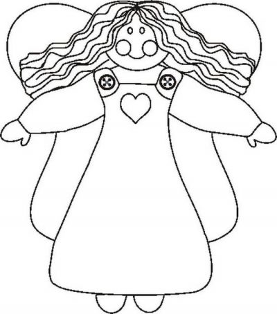 Angelbw Coloring Page