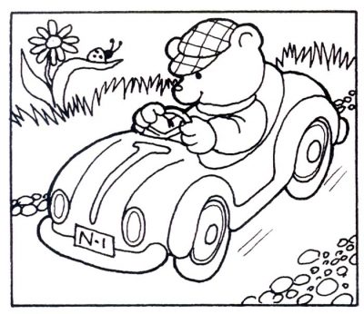 Autoteddy Coloring Page