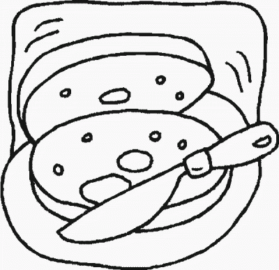 Bagel Coloring Page
