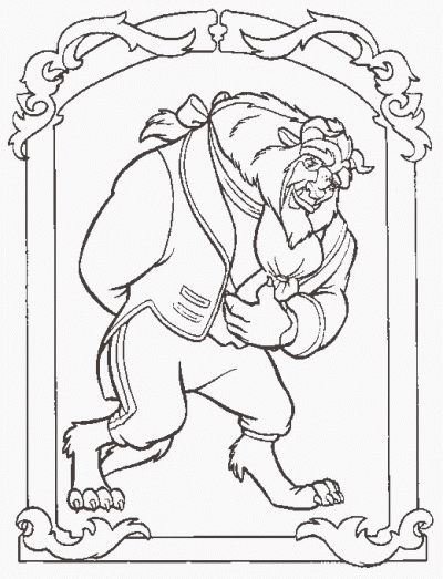 Beast Coloring Page