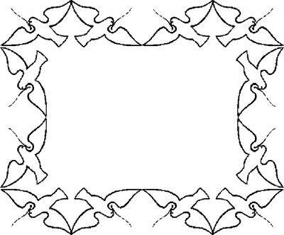 Birds Border Coloring Page