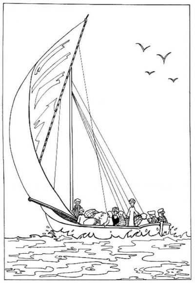 Boat Coloring Page