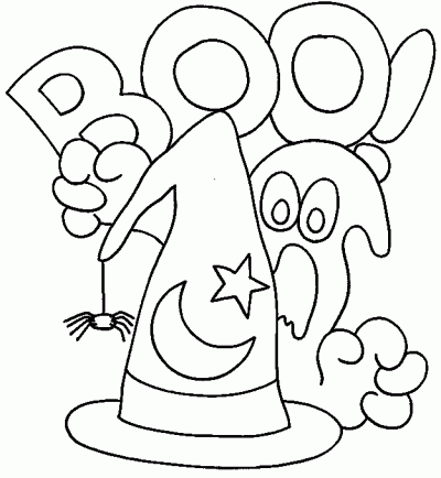 Boo Coloring Page