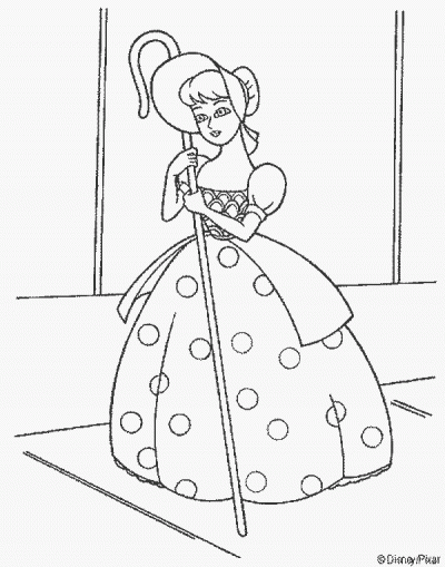 Bopeep Coloring Page
