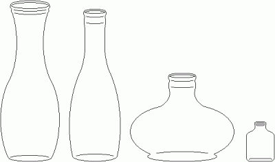 Bottles Coloring Page