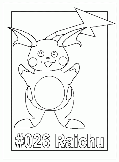 Bposterraichu Coloring Page