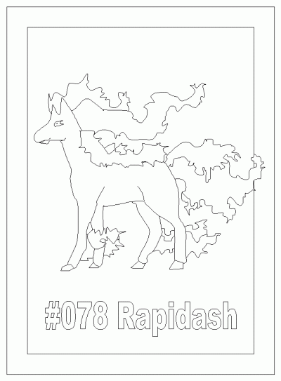 Bposterrapidash Coloring Page