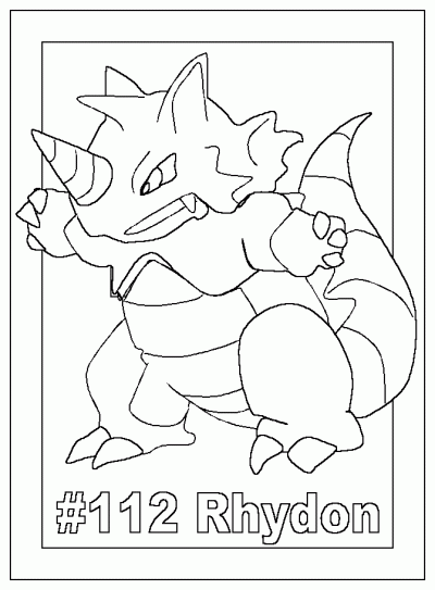 Bposterrhydon Coloring Page