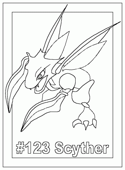 Bposterscyther Coloring Page