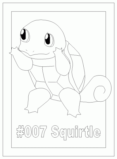 Bpostersquirtle Coloring Page