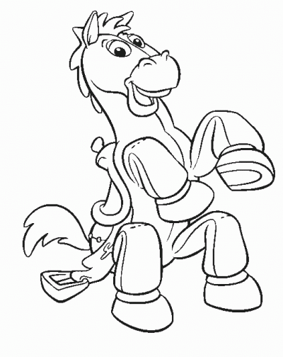 Bullseye Toy Story  Coloring Page