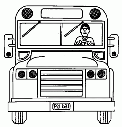Busdriver Coloring Page
