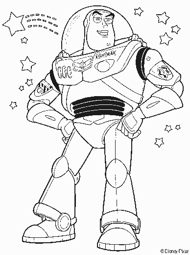Buzzlightyear Toy Story  Coloring Page