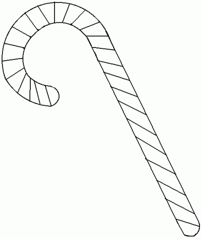 Candycane Coloring Page