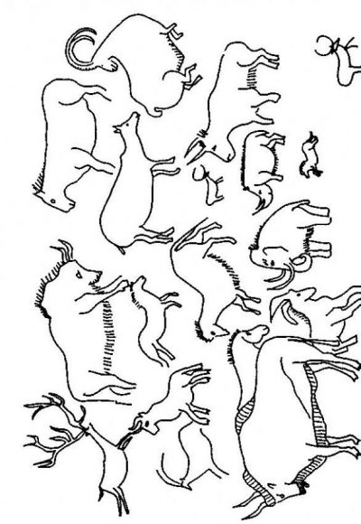 Cave Painting Coloring Page
