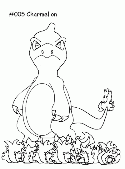 Charmelion Coloring Page