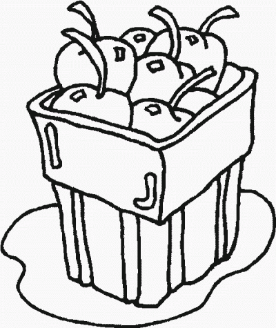 Cherries Coloring Page