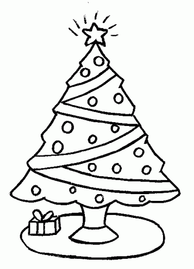 Christmastree Coloring Page