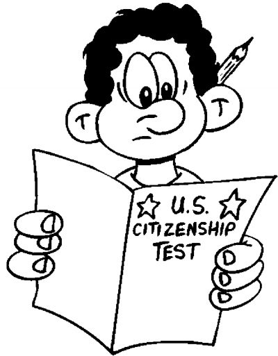 Citzenship Test Coloring Page