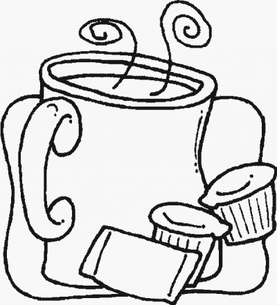 Coffee Coloring Page