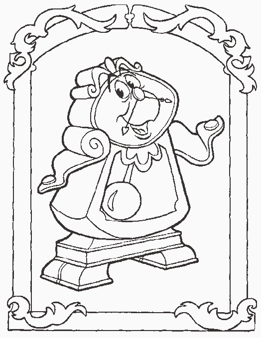 Cogsworth Coloring Page